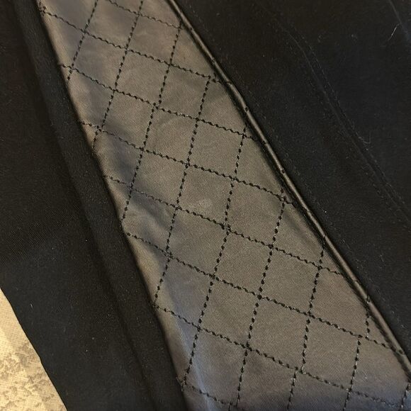 Tag Women’s Black Riding Pants with Faux Leather Panel - Size M - Picture 2 of 7